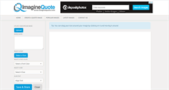 Desktop Screenshot of imaginequote.com